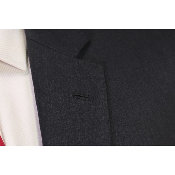 Hugo Boss Current Johnstons/Lenon Solid Charcoal Gray Super 100's Wool Suit 38R - Picture 5 of 13